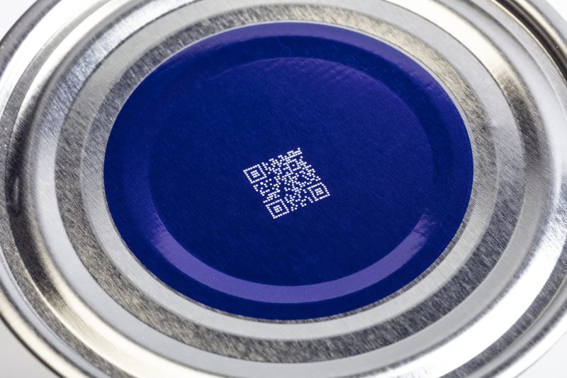 QR Code on product