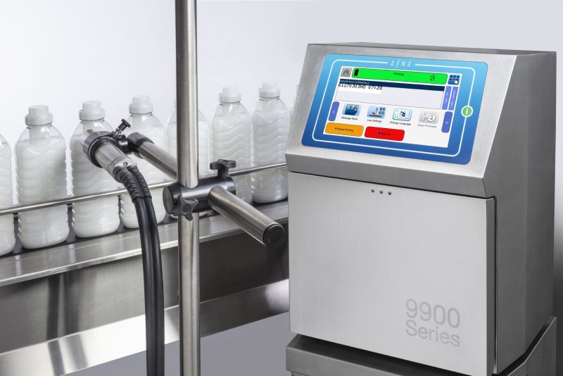 Linx 9920 CIJ on plastic bottle production line