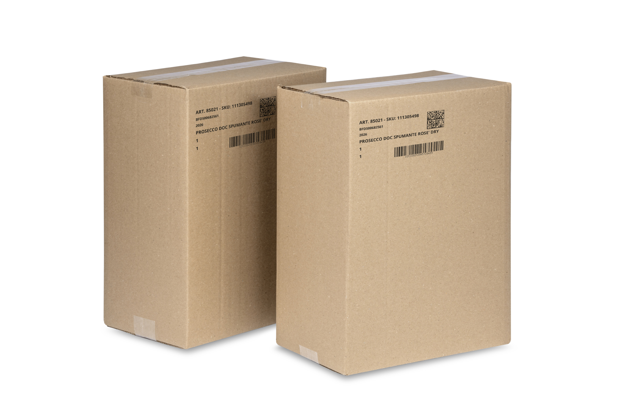 Cardboard boxes coded with IJ470