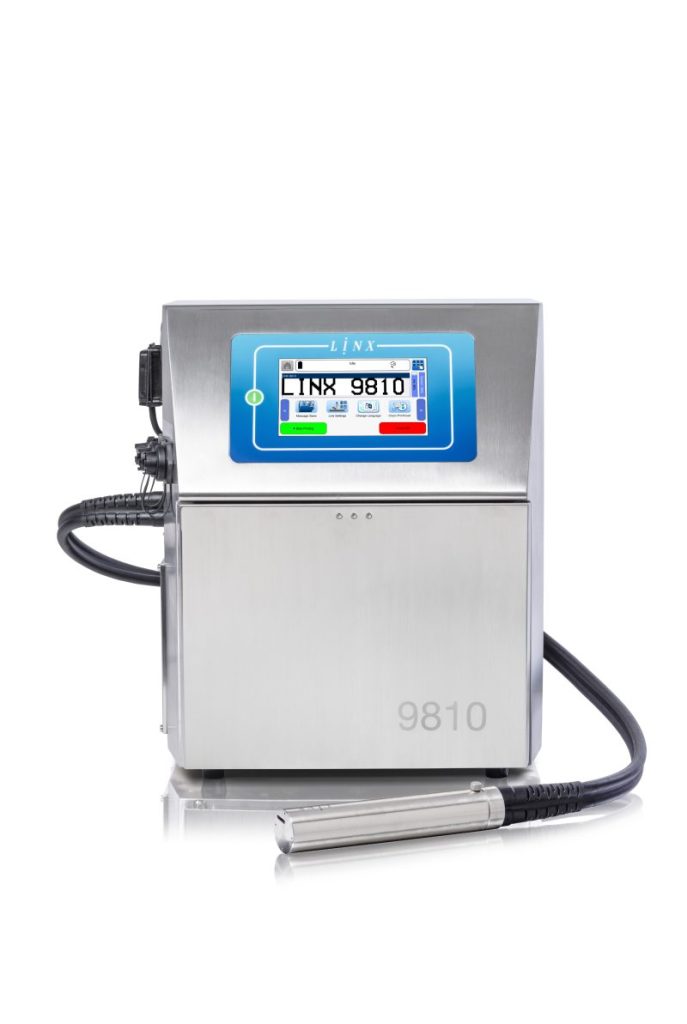 Linx 9810 CIJ inkjet printer for UK production lines