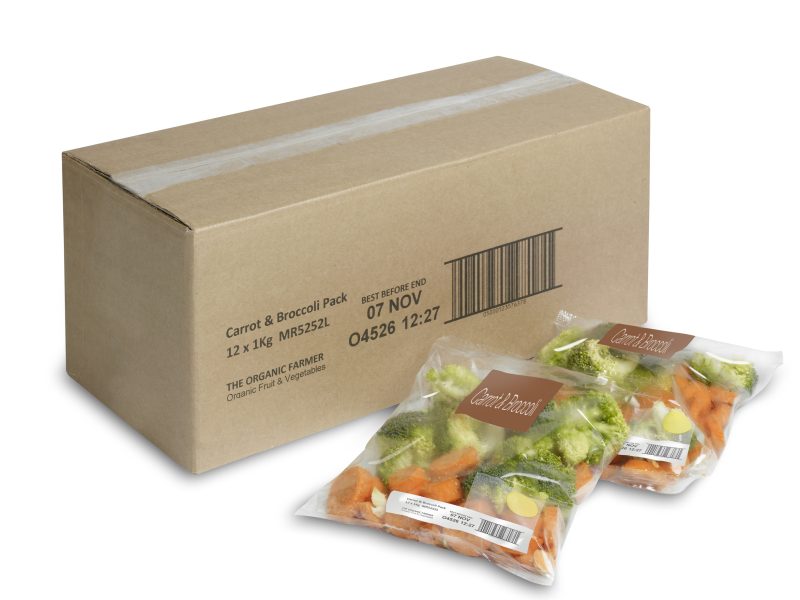 Printing on Cardboard Box for Pre-Packed Vegetables